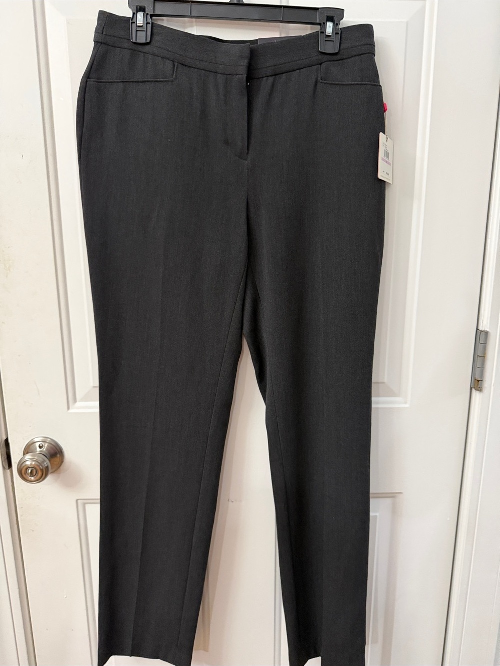 Rafaella Black Straight-Leg Dress Trousers